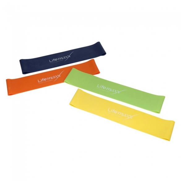 Lifemaxx Mini Band set (10 stuks) Oranje LMX 1116.3 LMX 1116.3